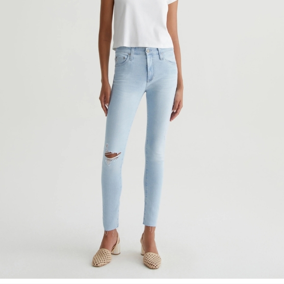 AG Farrah Skinny Crop Ag-ed DENIM Size 29 - Excellent Condition - Picture 2 of 10